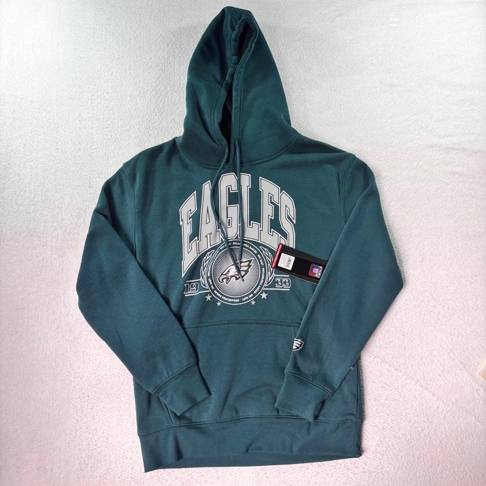 NWT NFL Ultra Game Philadelphia Eagles Hoodie Small Green Pullover Sweatshirt